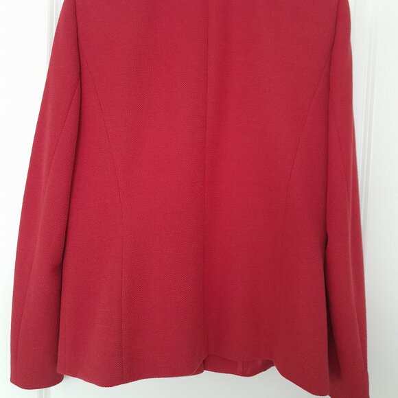 Isabella DeMarco Tahari Levine Brick Red Jacket - Picture 3 of 3